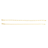 14k Solid Gold Thick Paperclip Bracelet - - Bracelets - Ofina