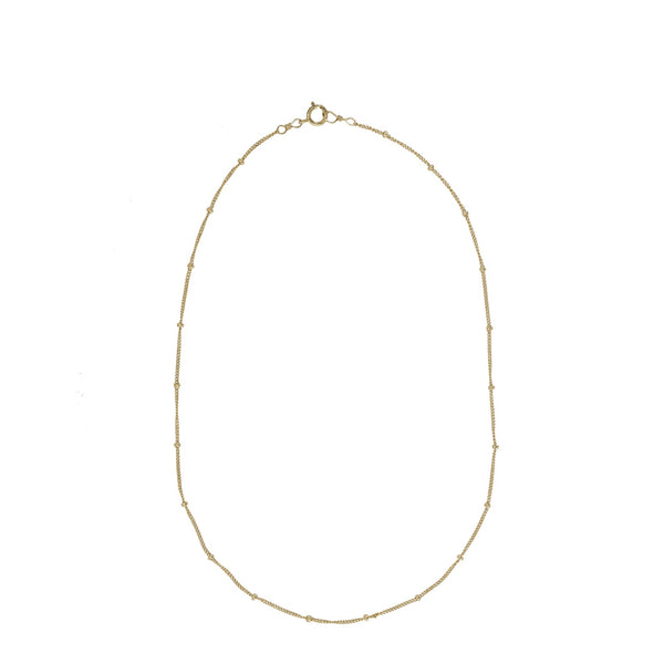 Ball Chain Necklace - Gold / 16" - Necklaces - Ofina