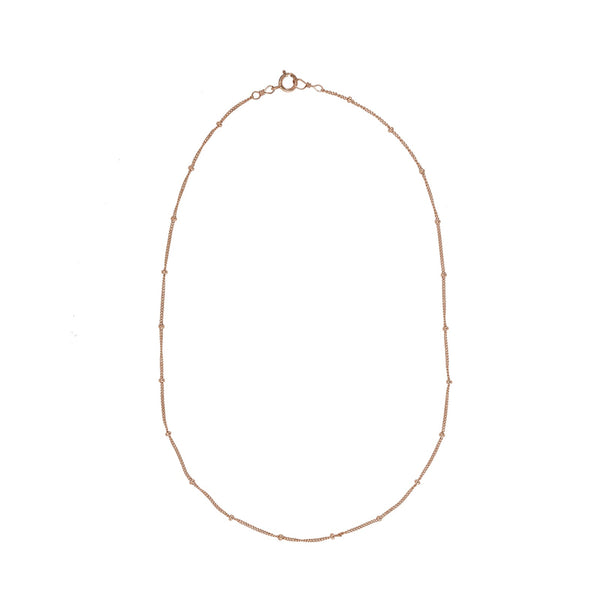 Ball Chain Necklace - Rosegold / 16" - Necklaces - Ofina