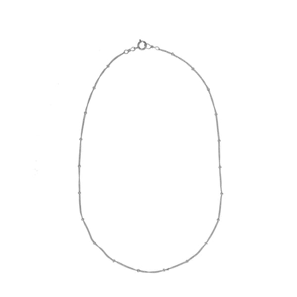 Ball Chain Necklace - Silver / 16" - Necklaces - Ofina