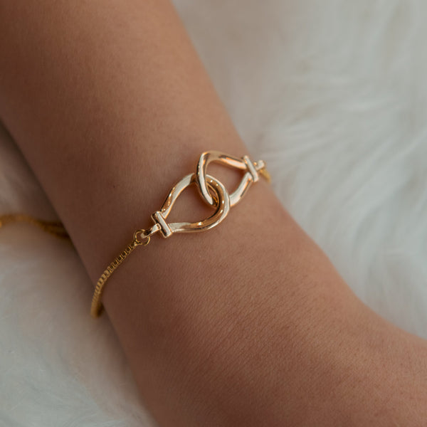 Horseshoe Link Adjustable Bracelet - - Bracelets - Ofina