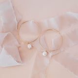 Detachable Pearl Hoop Earrings - - Earrings - Ofina
