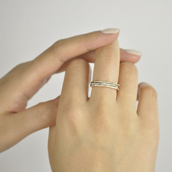 Diamonds Hexagonal Ring - - Rings - Ofina