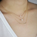 Quilted Design Tube Necklace - - Necklaces - Ofina