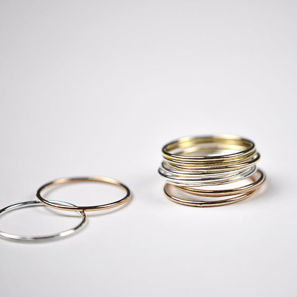 Smooth Stacking Ring - - Rings - Ofina