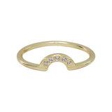 SALE - CZ Arc Ring - Gold / 5 - Rings - Ofina