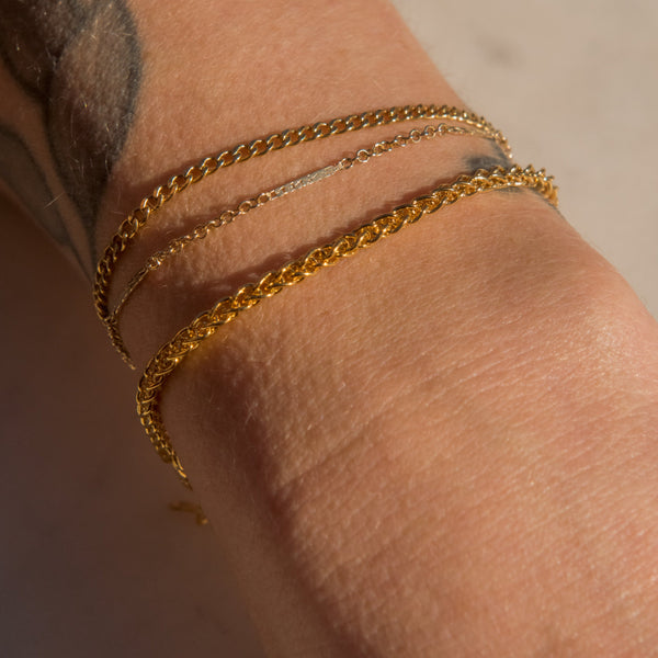 SALE - Wheat Chain Bracelet - - Bracelets - Ofina