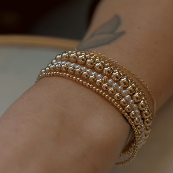 Beaded Stretchy Bracelet - - Bracelets - Ofina