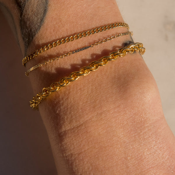 SALE - Wheat Chain Bracelet - - Bracelets - Ofina