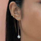 Pearl Ear Threaders - - Earrings - Ofina