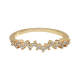 SALE - Zig Zag CZ Ring - Gold / 5 - Rings - Ofina