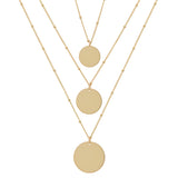 Disc Necklace - - Necklaces - Ofina
