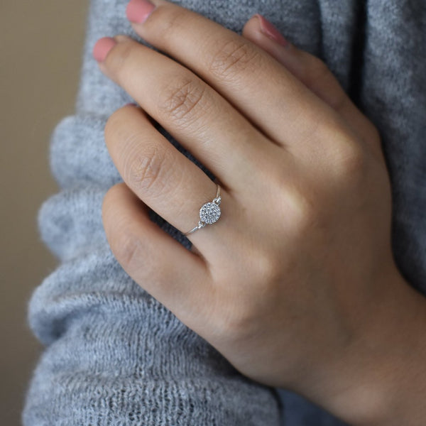 Round Multi-CZ Ring - - Rings - Ofina