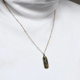 SALE - Feather Stone Necklace (more colors) - - Necklaces - Ofina