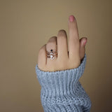 SALE - Tiny Arc CZ Ring - - Rings - Ofina
