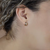 10k Solid Gold Thick Huggies - - Earrings - Ofina