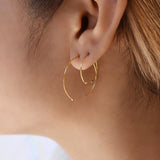 Endless Ball End Hoops - - Earrings - Ofina