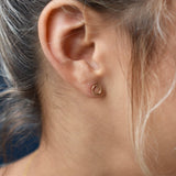 Circle Wirewrapped Studs - - Earrings - Ofina