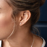 Diamonds Pave Stud Earrings - - Earrings - Ofina
