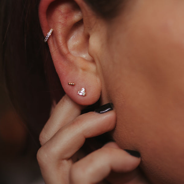 CZ Channel Ear Cuff - - Earrings - Ofina