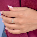 10k Solid Gold Beaded Ring - - Rings - Ofina