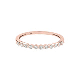 Demi Diamonds Band Ring - Rose Gold / 5 - Rings - Ofina