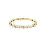 Demi Diamonds Band Ring - Yellow Gold / 5 - Rings - Ofina