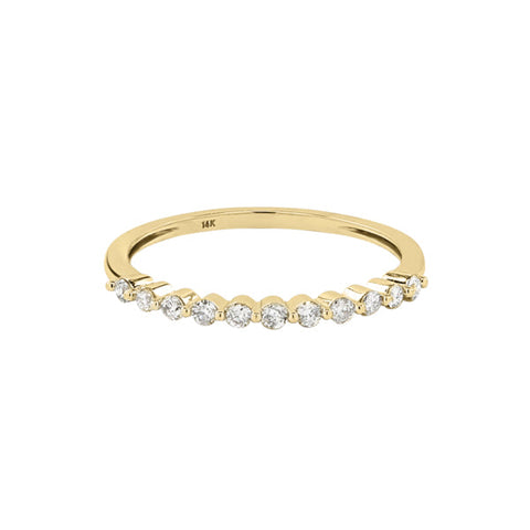 Demi Diamonds Band Ring - Yellow Gold / 5 - Rings - Ofina