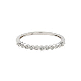 Demi Diamonds Band Ring - White Gold / 5 - Rings - Ofina