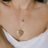 Ornate Heart Locket - - Necklaces - Ofina