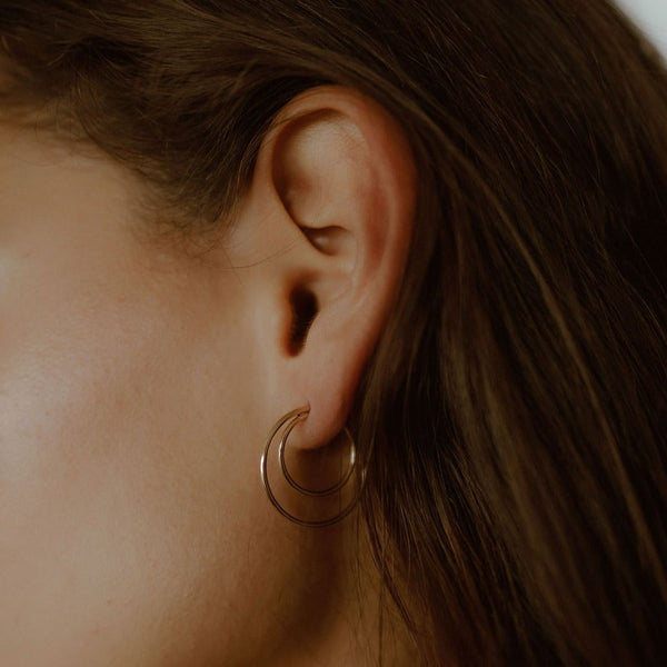 Double Hoop Earrings - - Earrings - Ofina