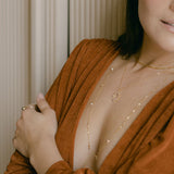 Cutout CZ Sun Necklace - - Necklaces - Ofina