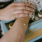 Figaro Chain Link Bracelet - - Bracelets - Ofina