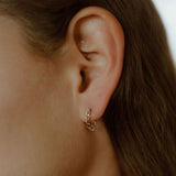 Curb Chain Studs/ Huggie Hoops - - Earrings - Ofina