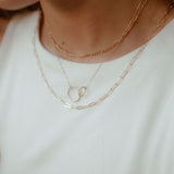 Circle Duo Necklace - - Necklaces - Ofina