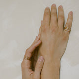 14k Diamonds Swirl Ring - - Rings - Ofina