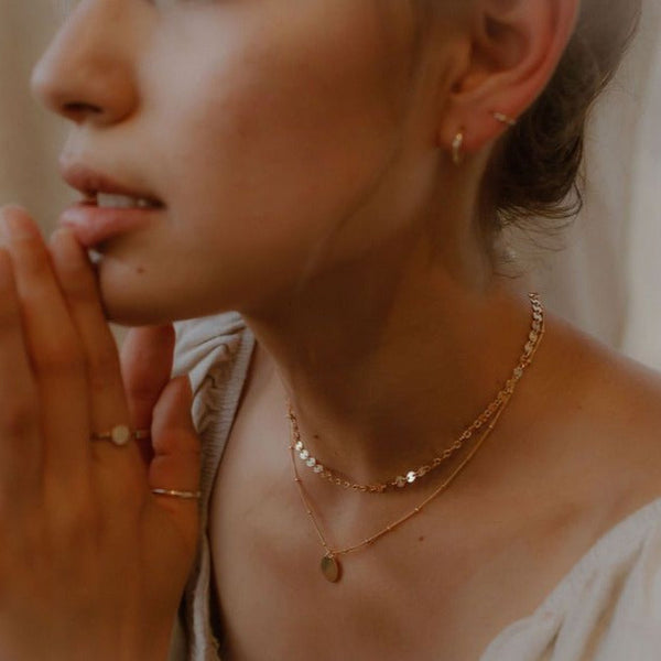 Disc Necklace - - Necklaces - Ofina