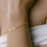 Split Oval / Rope Chain Bracelet - - Bracelets - Ofina