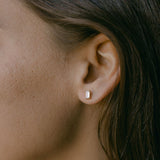 Emerald CZ Prong Studs - - Earrings - Ofina