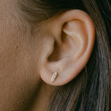 Art Deco CZ Studs - - Earrings - Ofina
