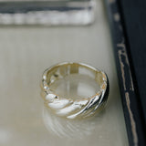 Bold Swirl Ring - - Rings - Ofina