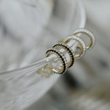 SALE - Tiny CZ Huggie Studs - - Earrings - Ofina