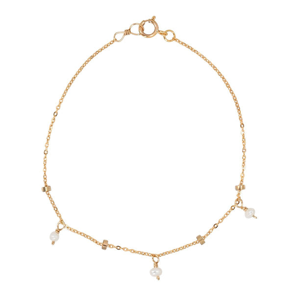 Beaded Pearl Bracelet - - Bracelets - Ofina