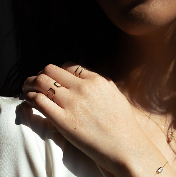 Double Open Band Ring - - Rings - Ofina