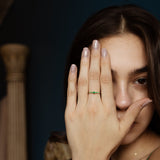 10k Solid Emerald Green Ring - - Rings - Ofina