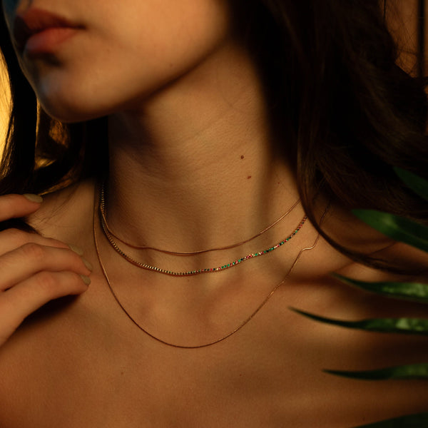 Snake Chain Necklace - - Necklaces - Ofina