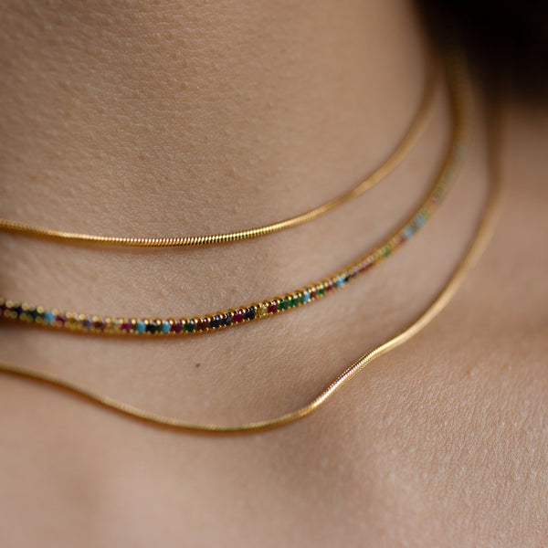 Snake Chain Necklace - - Necklaces - Ofina
