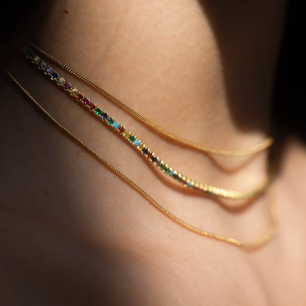 Snake Chain Necklace - - Necklaces - Ofina
