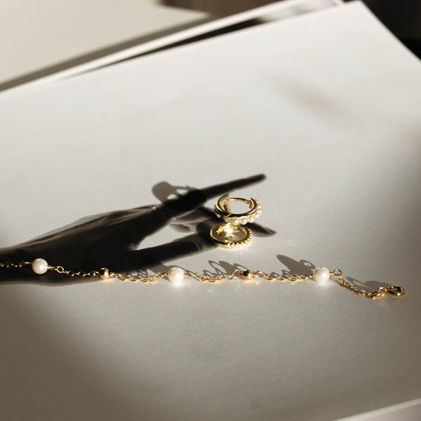 Pearl & Sphere Bracelet - - Bracelets - Ofina