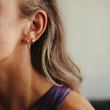 10k Solid Gold Bold Huggies - - Earrings - Ofina